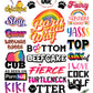 Male Gay Pride A4 Sheet - 26 Queer Adult Temporary Tattoos