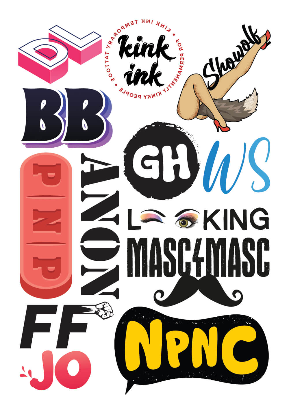 Paquete Super Gay (5 Mega Hojas)