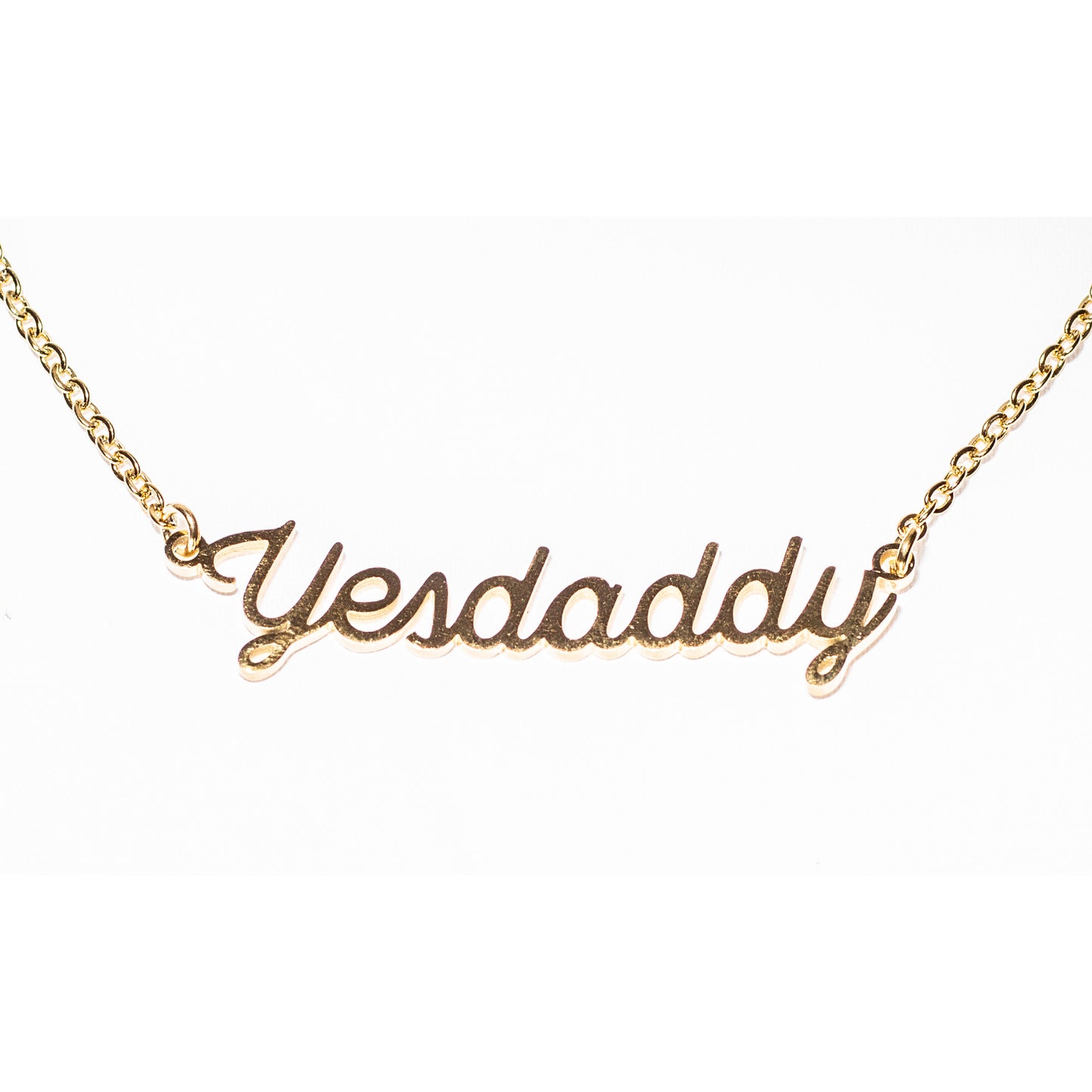 Yes Daddy Gold Stainless Steel Necklace